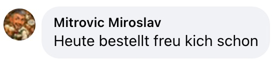 Reaktion von Mitrovic Miroslav