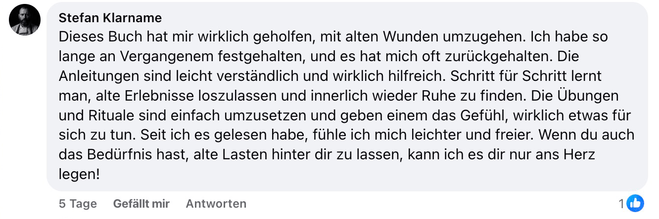 Reaktion von Stefan Klarname