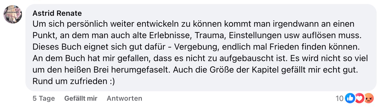 Reaktion von Astrid Renate