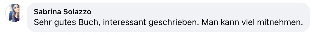 Reaktion von Sabrina Solazzo