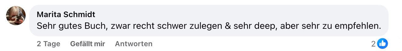 Reaktion von Marita Schmidt